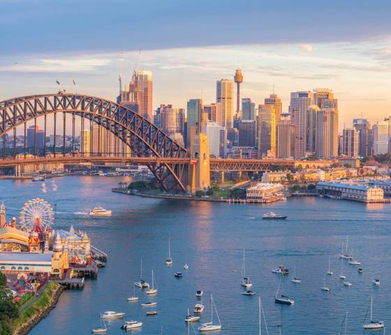 Ariel view of Sydney Skyline