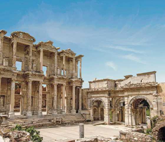 Turkey, From Izmir Ephesus, Library Of Celsus