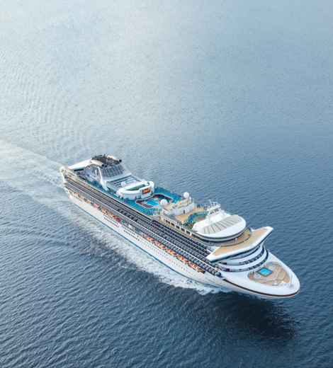 Diamond Princess Aerial View