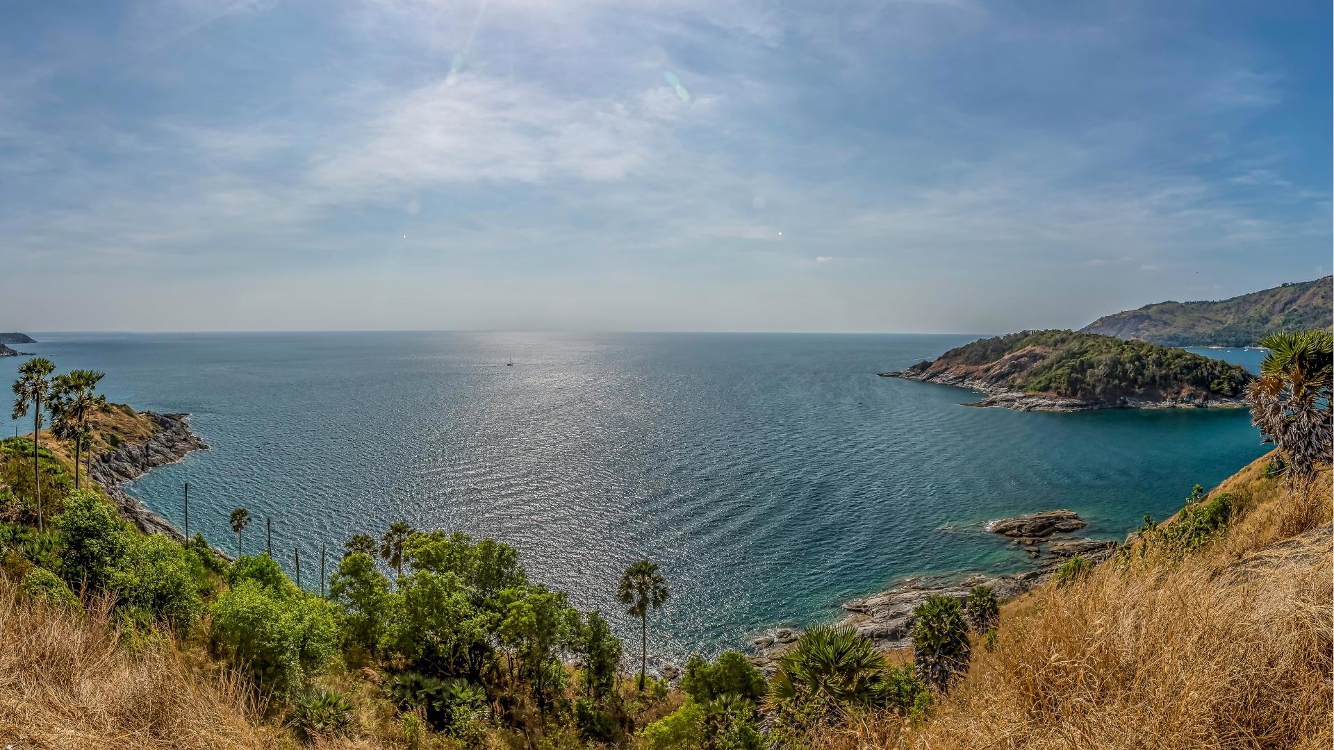 scenic view of the coastline around Phuket