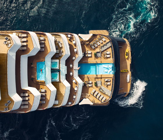 EV_2024_Lifestyle_Drone_001 (1) © The Ritz Carlton Yacht collection. Renderings are artistic concepts. All features, plans and specifications are subject to change without notice.