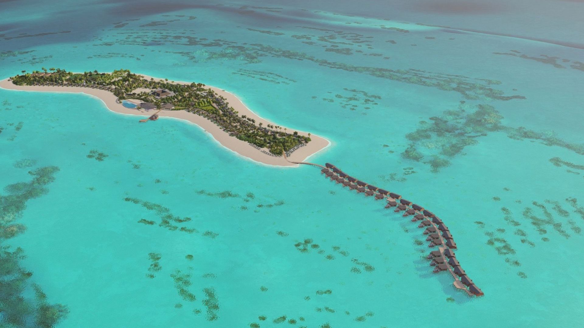 Joy Island - Aerial View