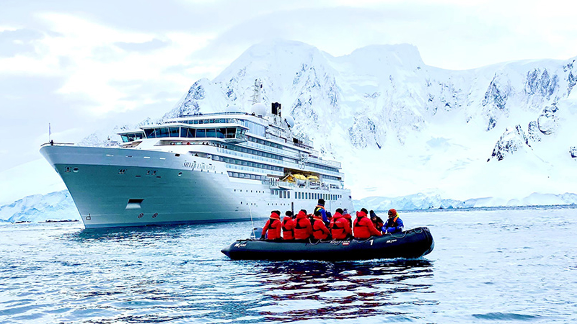 The silver endeavour in Antarctica - Image credit: Jeff Leckey