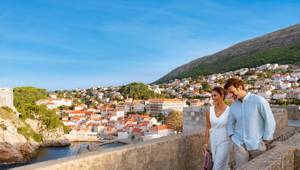Couple in the City Walls of Dubrovnik