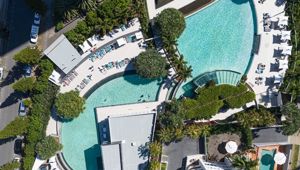 Q1 Resort and Spa - Aerial Pool 
